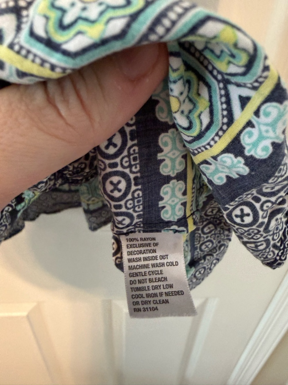 crown & ivy Black and White Printed Mini Dress with Green Accent - Picture 3 of 6